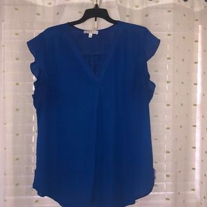 Royal blue blouse